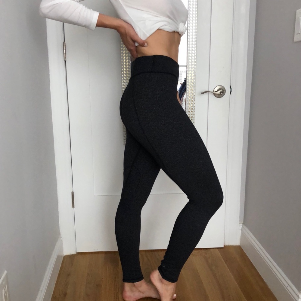 Grey chevron leggings